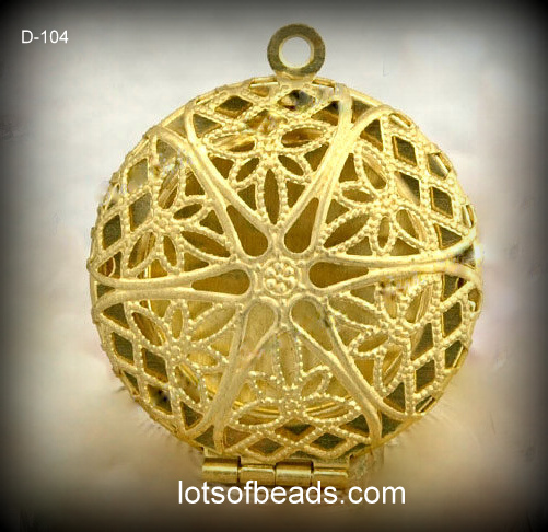 Gold Filigree Locket